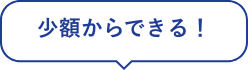 少額からできる!