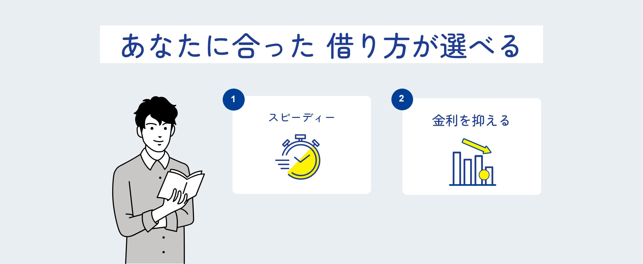 あなたに合った借り方が選べる