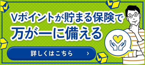 Vポイントが貯まる保険で万が一に備える